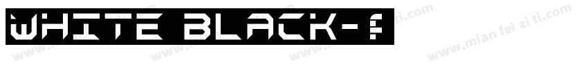 White Black字体转换